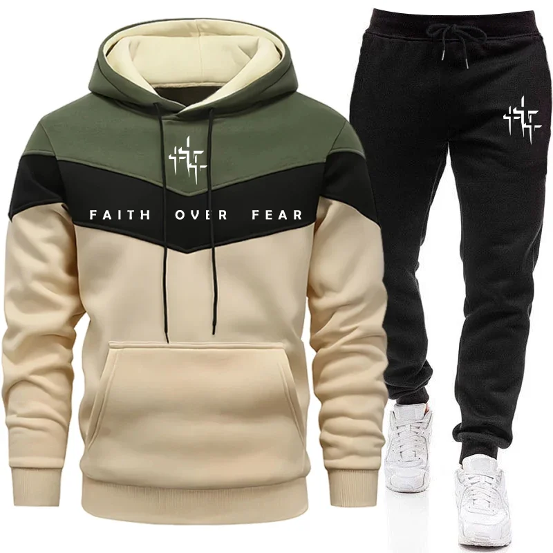 Street Fashion Art - Conjunto Deportivo para Hombre Faith Over
