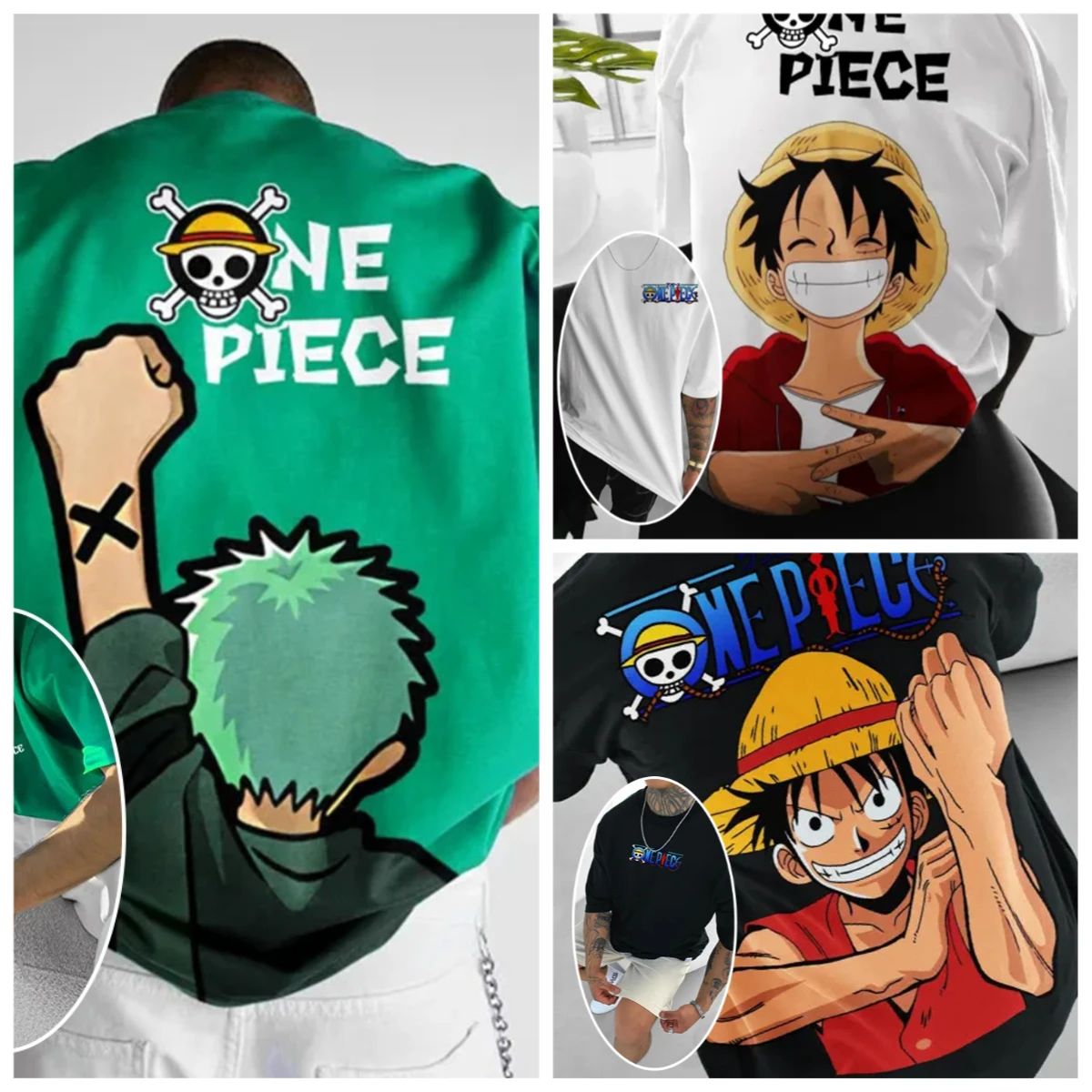 Street Fashion Trends 2025 - ONE PIECE Luffy Zoro 2025 moda