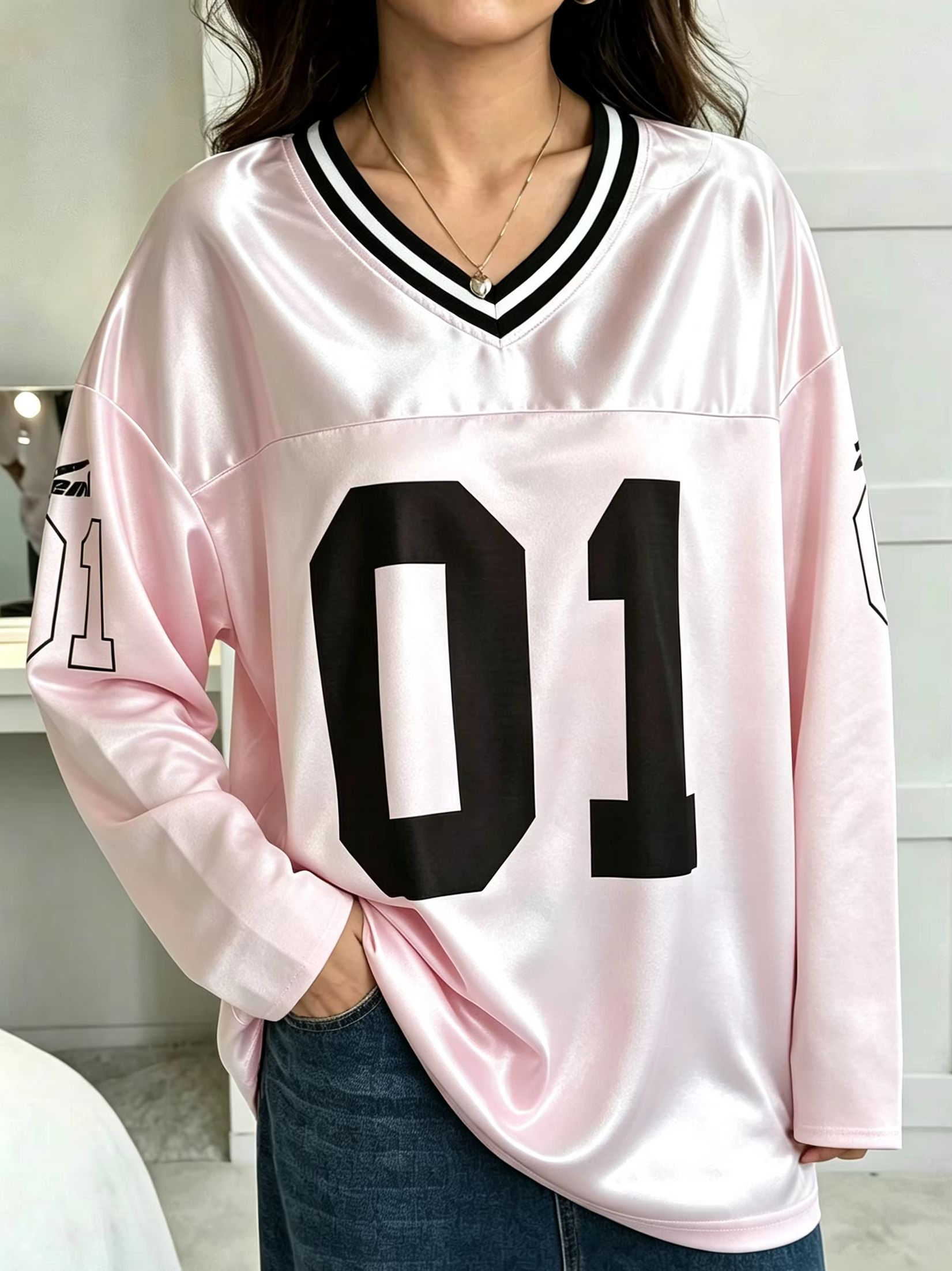 Street Fashion Female - Camiseta de manga larga para hombre