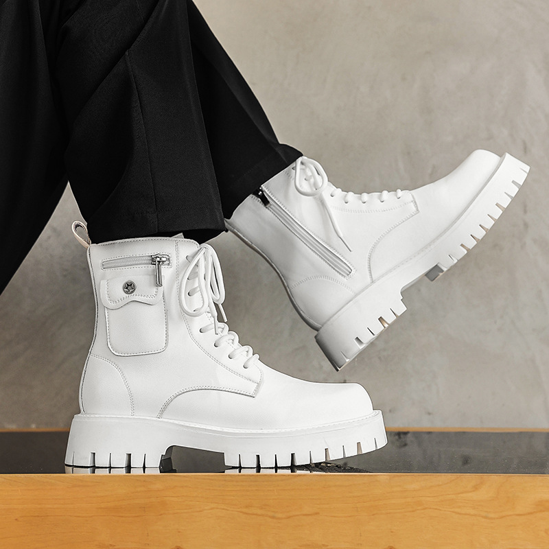 Street Fashion Trends 2025 - 2025 tendencia hombres botas zapatillas de