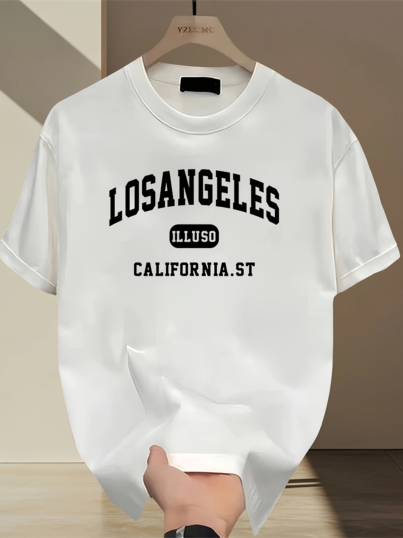 Street Fashion Los Angeles - Camiseta con letras de Los Ángeles,
