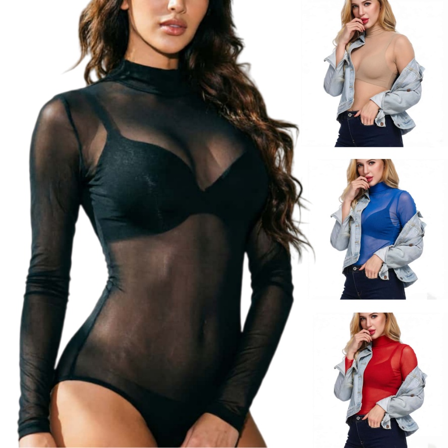 Mesh Top Layering - FREEAUCE NUEVO Body de malla transparente