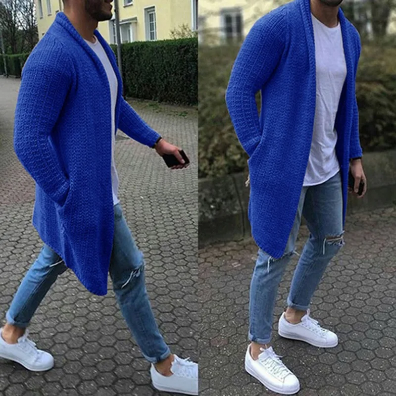 Street Fashion Jacket Men - Primavera otoño moda hombres suéteres cárdigan
