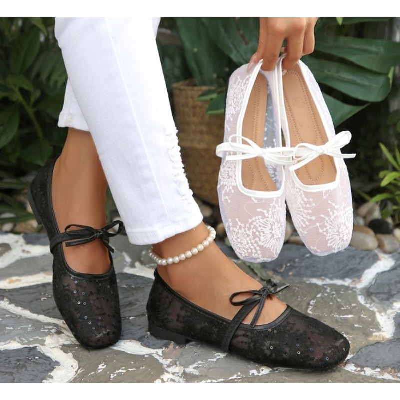 Street Fashion Rome 2026 - Zapatos Planos de Mujer con Cordones