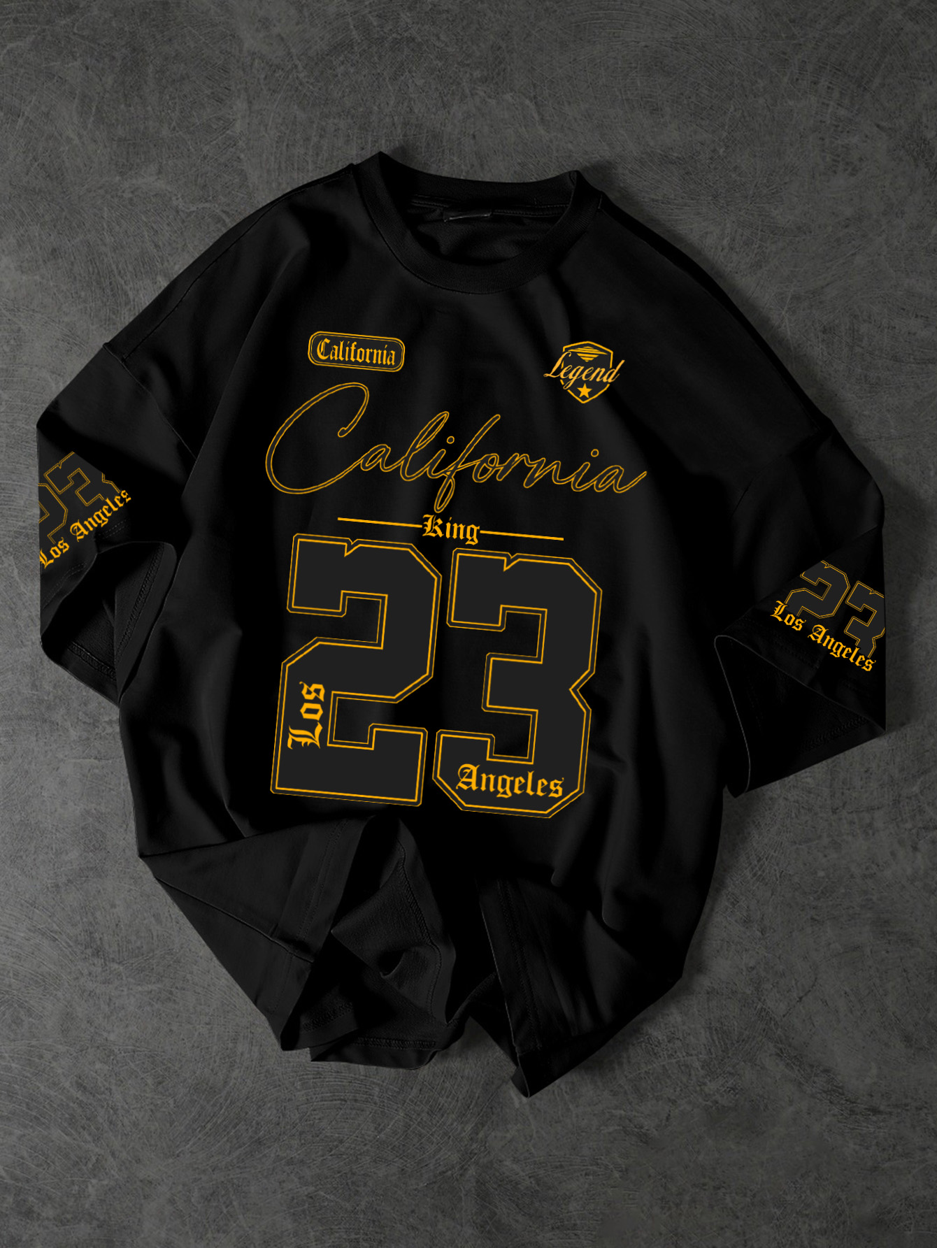 Street Fashion Los Angeles - Camiseta Estampada Retro Americana de Los