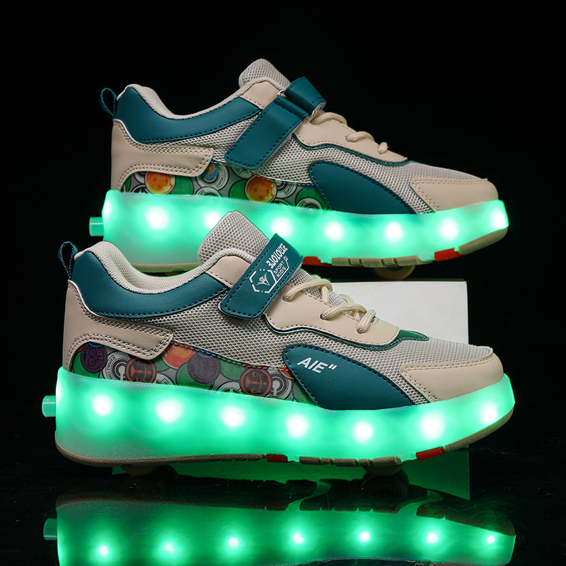 Street Fashion Shoes - Zapatos de Patinaje con Ruedas para