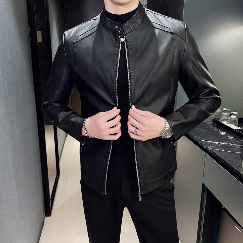 Primavera otoño nueva moda Cas - Street Fashion Jacket Men reseña y precio