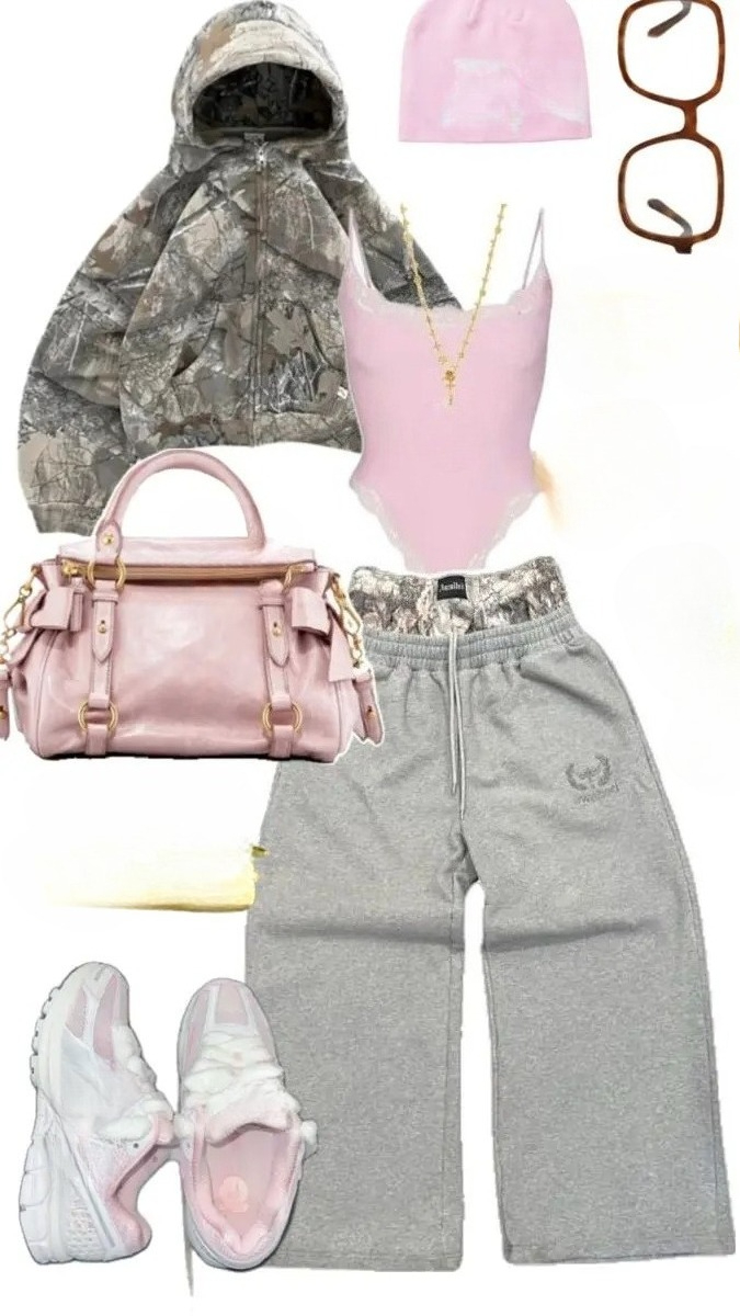 Traje Y2K para mujer Vintage 2 - Camo Pattern Set reseña y precio