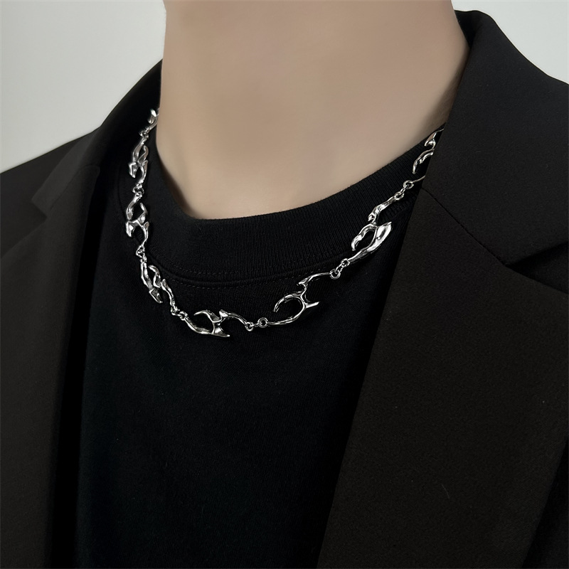 Collar de Metal de forma Irreg - Street Fashion Trends 2025 reseña y precio