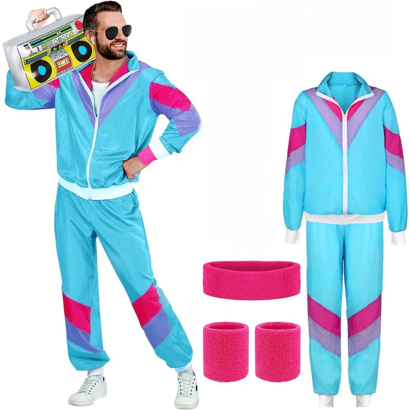 Disfraces de los años 80 y 90  - Street Fashion Jacket Men reseña y precio