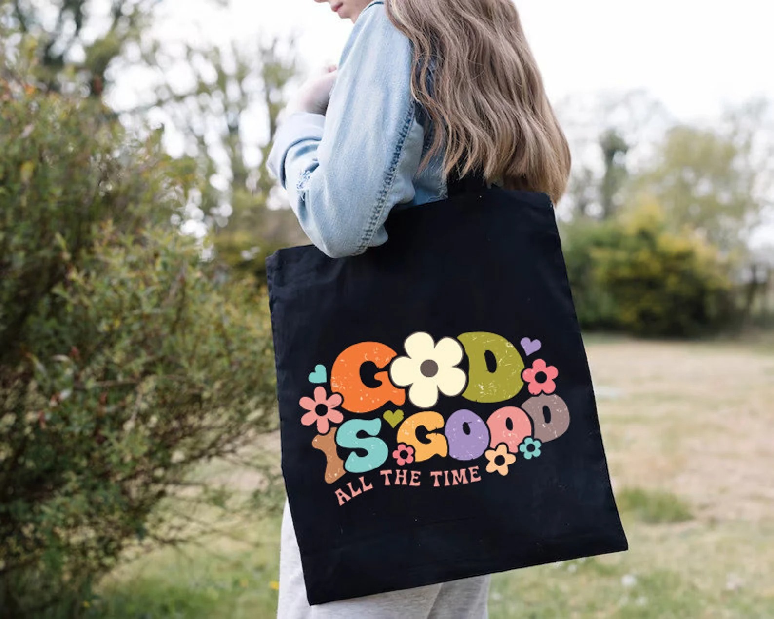 Bolsa de Mano God Is Good, Bol - Tote Bag Canvas Print reseña y precio