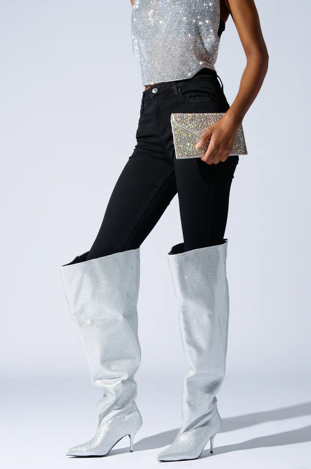 Botas hasta la rodilla de cris - Street Fashion Rome 2026 reseña y precio