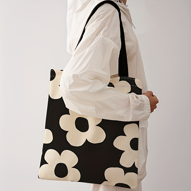 Bolso tote con estampado de fl - Tote Bag Canvas Print reseña y precio