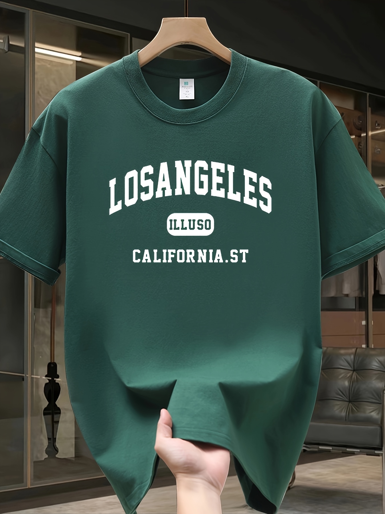 Camiseta con letras de Los Áng - Street Fashion Los Angeles reseña y precio