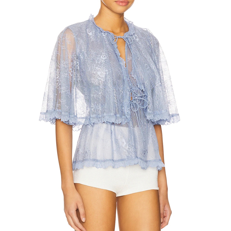 Blusa de malla Y2K elegante pa - Mesh Top Layering reseña y precio