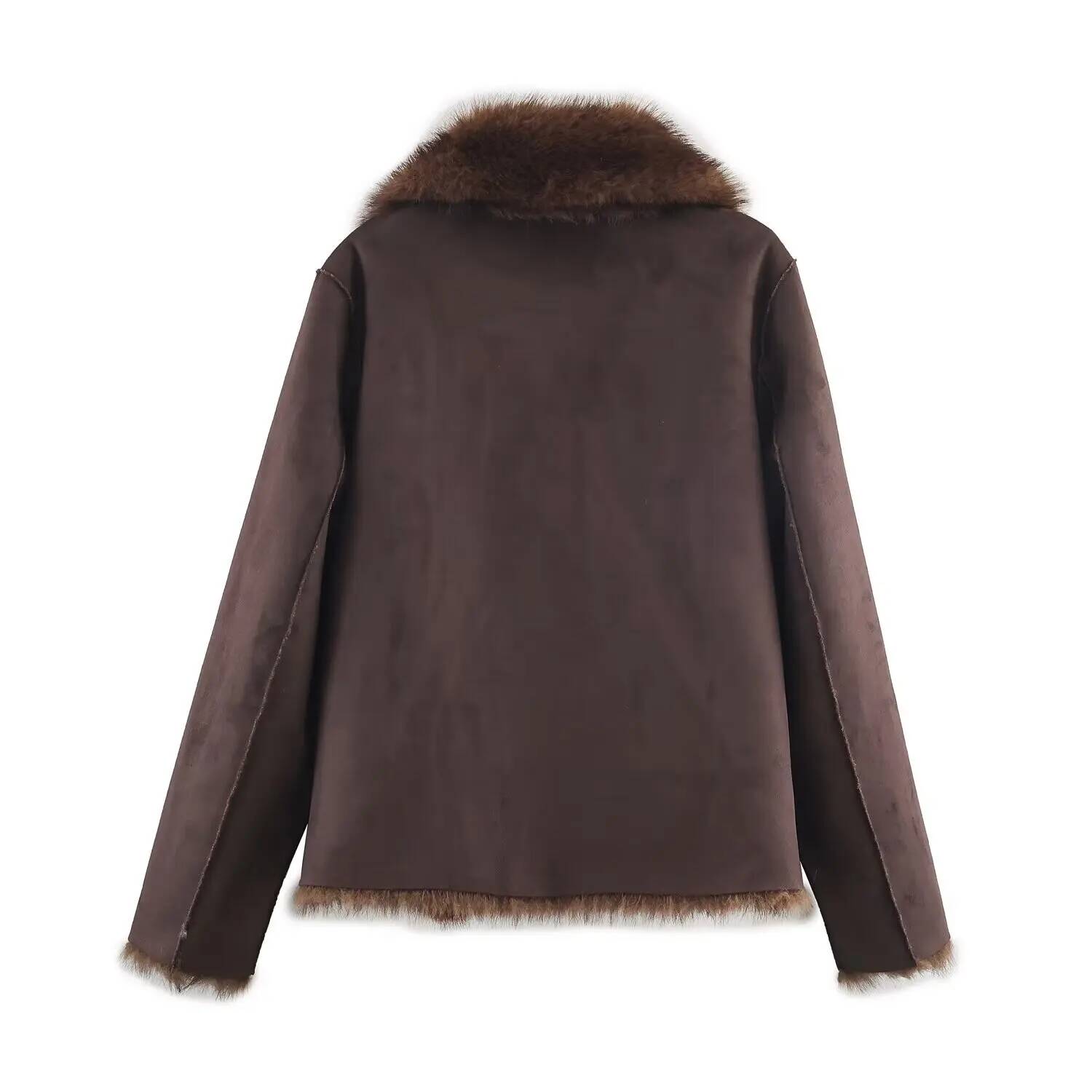 Chaqueta con efecto de piel Ar - Street Fashion Taiwan reseña y precio