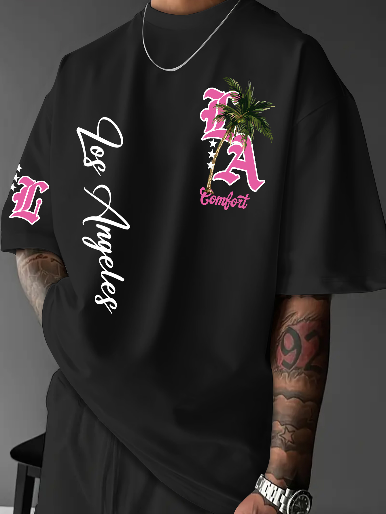 Camiseta Estampada de Moda par - Street Fashion Los Angeles reseña y precio