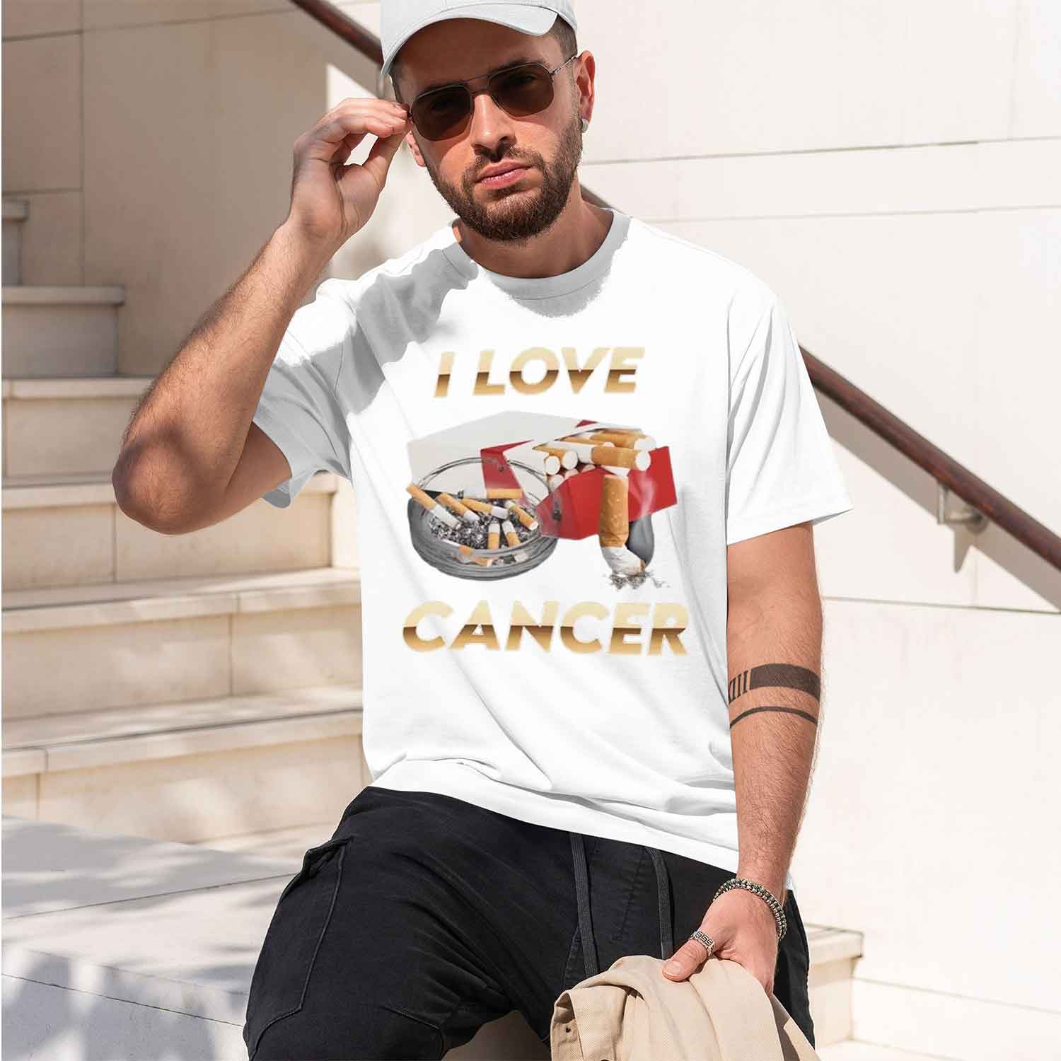 Camiseta 'I Love Cancer' para  - Street Fashion China Models reseña y precio
