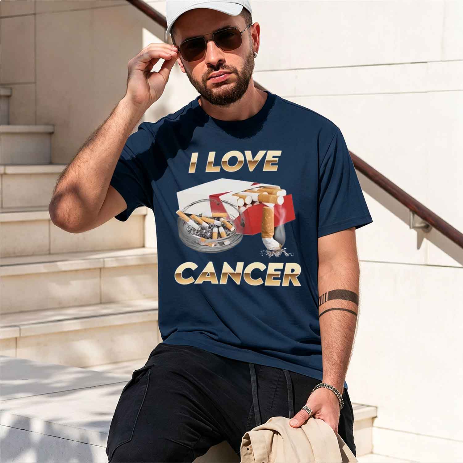 Camiseta 'I Love Cancer' para  - Street Fashion China Models reseña y precio