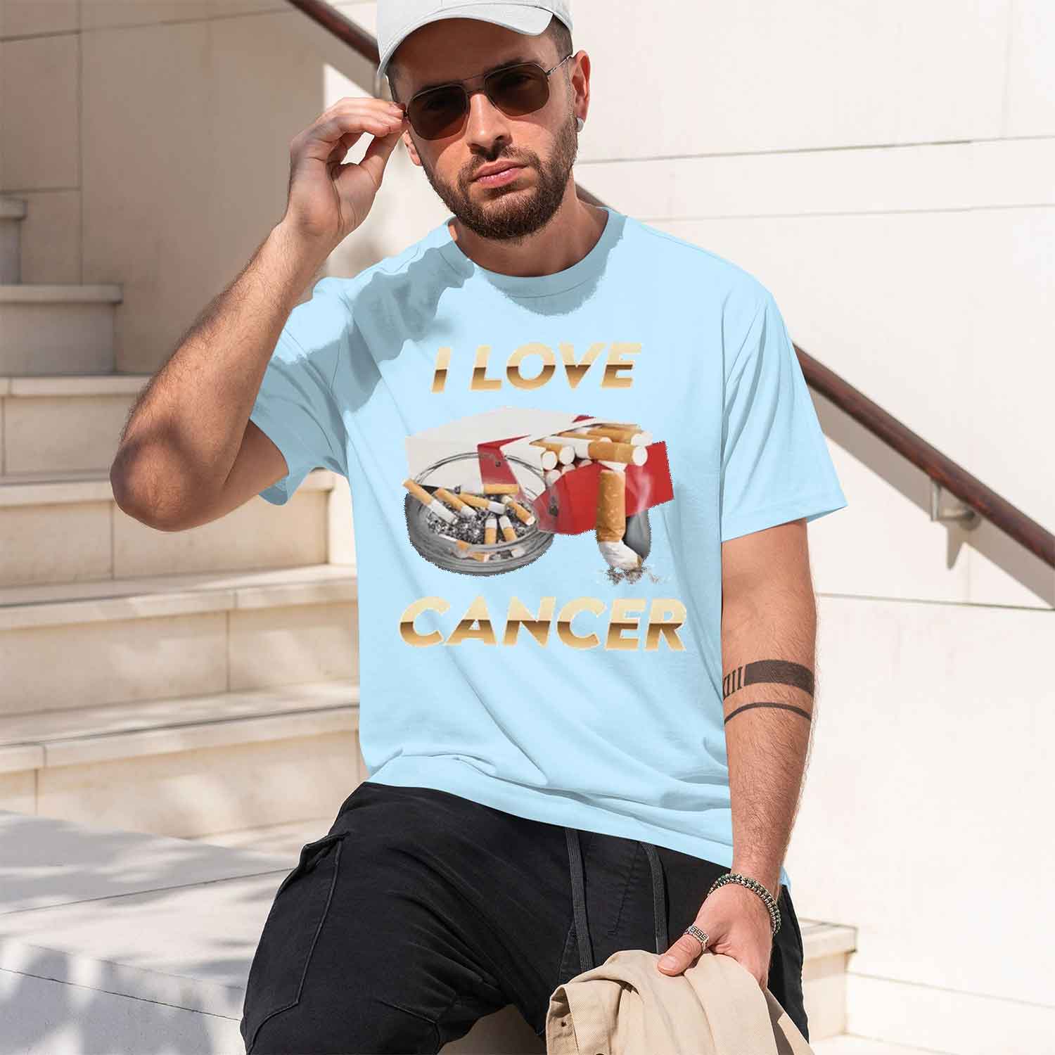 Camiseta 'I Love Cancer' para  - Street Fashion China Models reseña y precio
