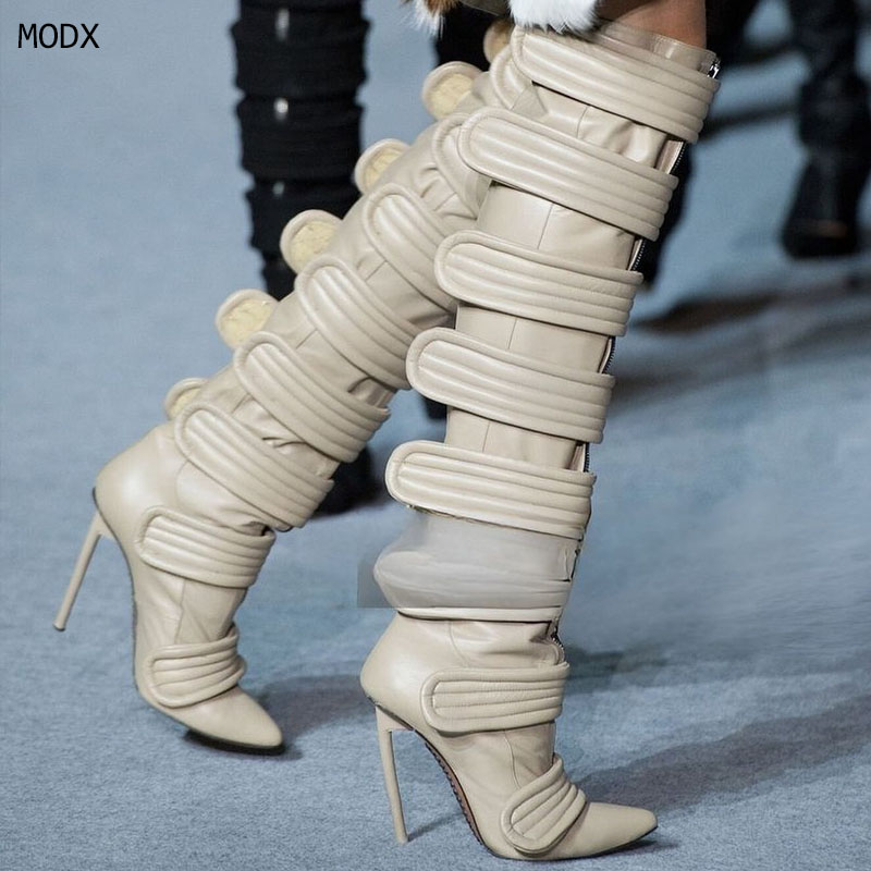Botas de Tacón Alto con Punta  - Street Fashion Rome 2026 reseña y precio