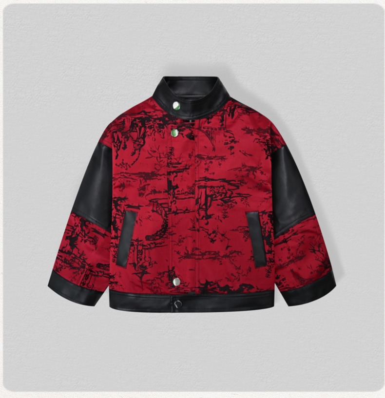 Chaqueta de cuero Pu con borda - Street Fashion Kids reseña y precio
