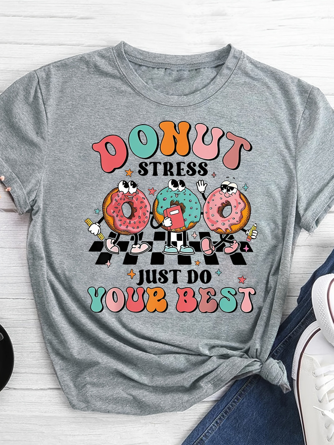 Camiseta con estampado de donu - Street Fashion Trends 2025 reseña y precio