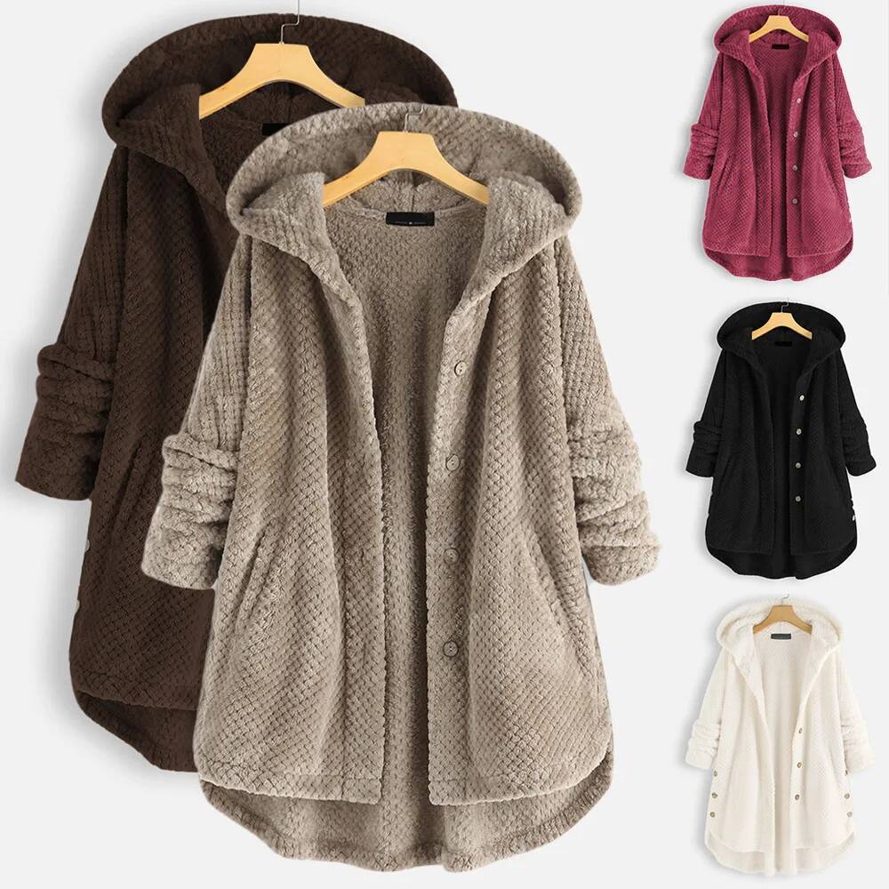 Chaqueta con capucha de lana d - Street Fashion Taiwan reseña y precio