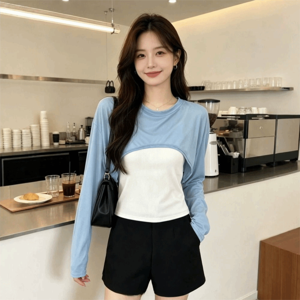 Cubrecamiseta Ligera de Malla  - Mesh Top Layering reseña y precio