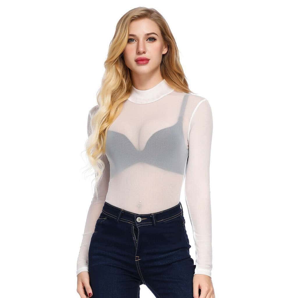 FREEAUCE NUEVO Body de malla t - Mesh Top Layering reseña y precio