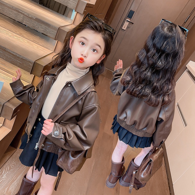 Chaqueta de Cuero Sintético co - Street Fashion Kids reseña y precio