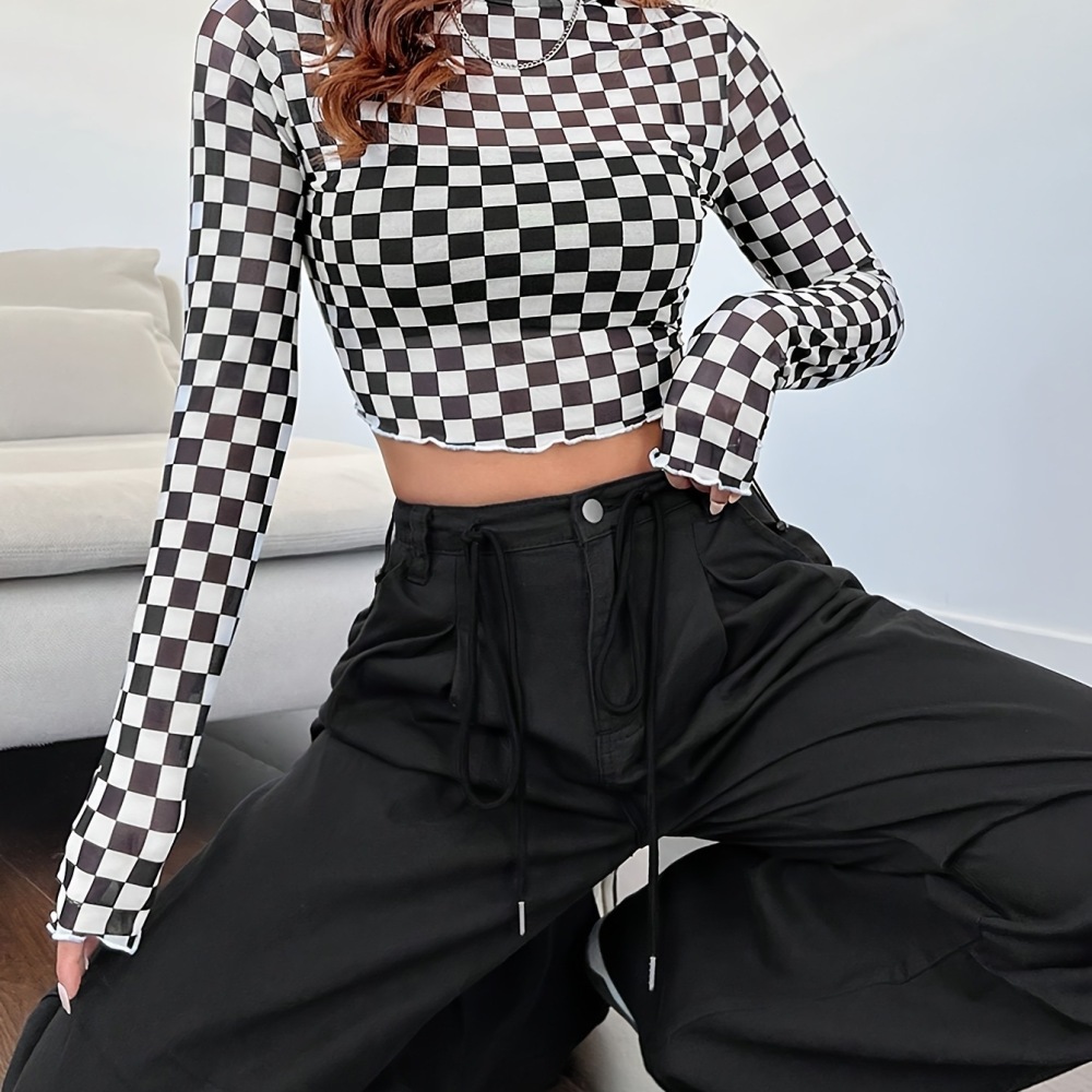 Nueva Camiseta de Malla a Cuad - Mesh Top Layering reseña y precio