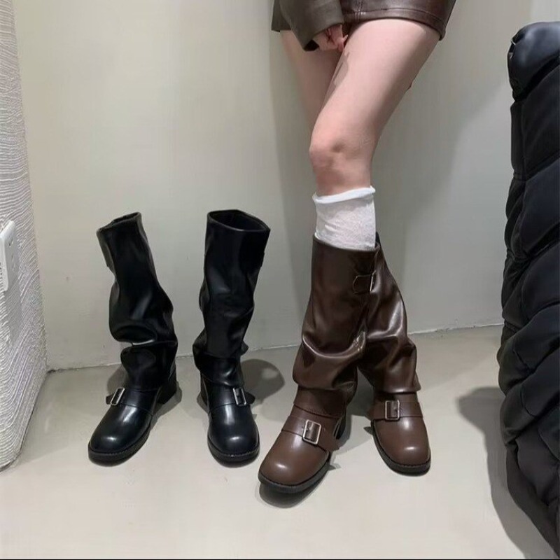 2025Botas de mujer hasta la ro - Street Fashion Trends 2025 reseña y precio