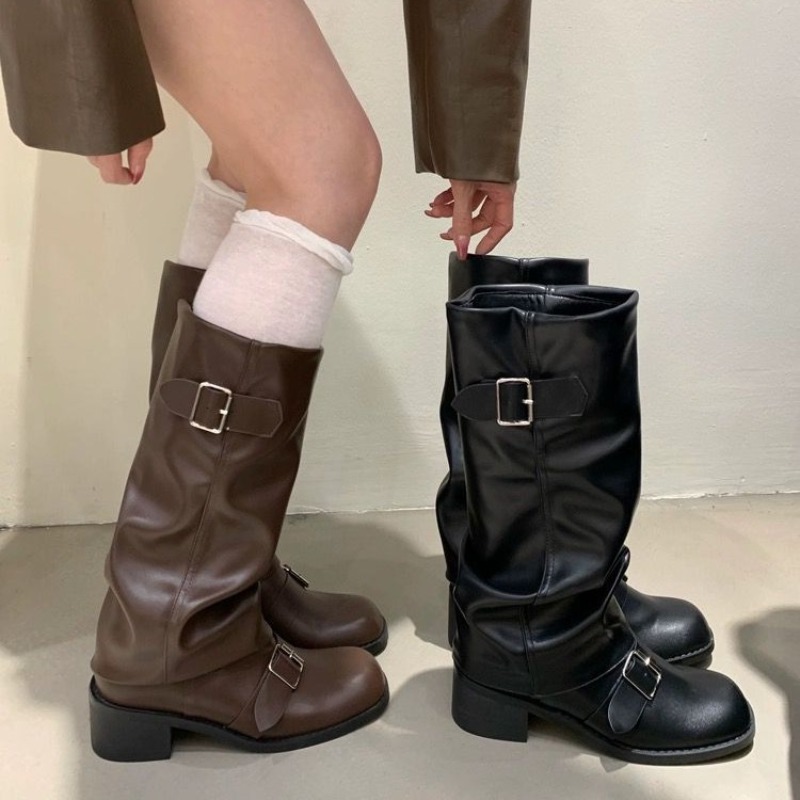 2025Botas de mujer hasta la ro - Street Fashion Trends 2025 reseña y precio