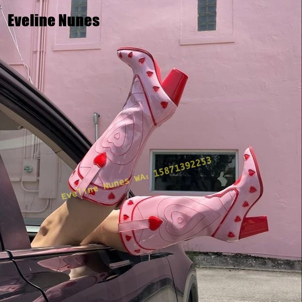 Botas de vaquera con corazón r - Street Fashion Female reseña y precio