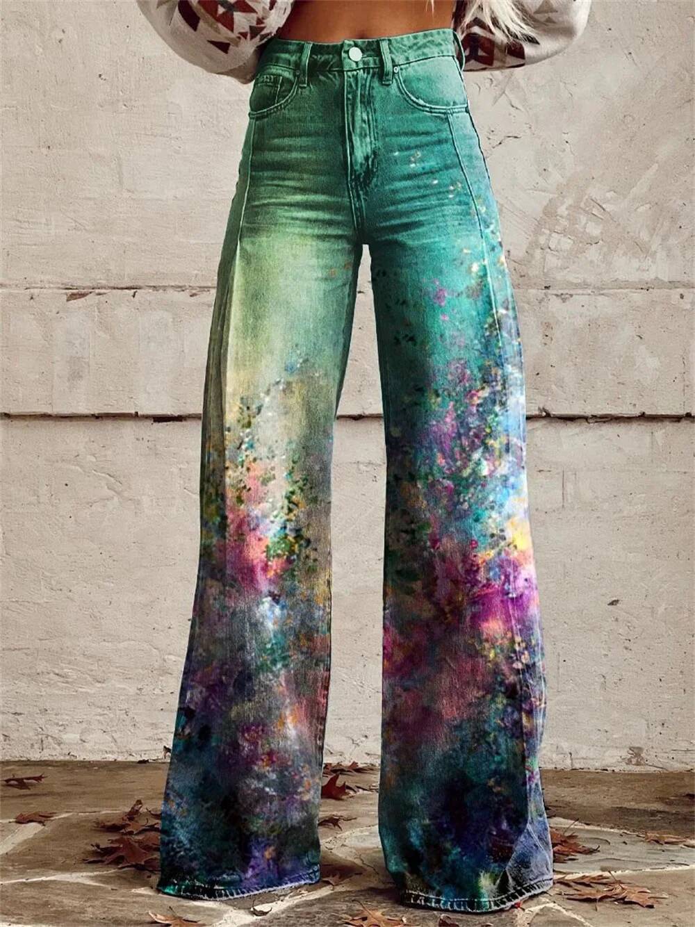 Pantalones Vaqueros Anchos de  - Street Fashion Taiwan reseña y precio