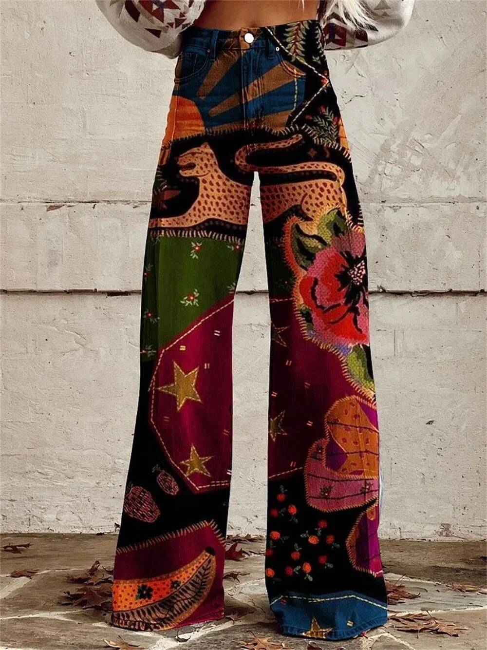 Pantalones Vaqueros Anchos de  - Street Fashion Taiwan reseña y precio