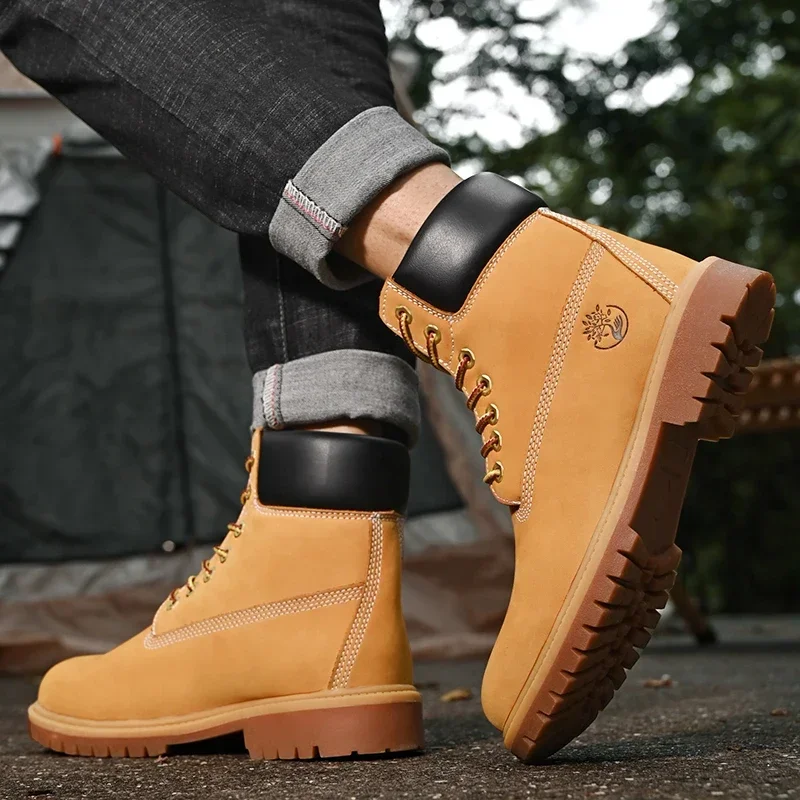 Botas altas para hombre, zapat - Mesh Top Layering reseña y precio