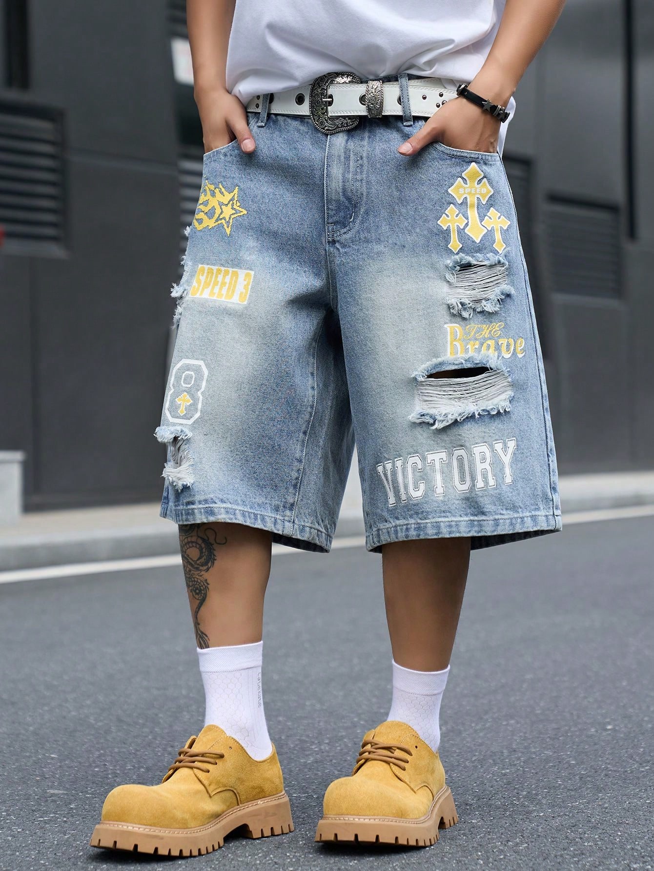 Pantalones cortos de mezclilla - Street Fashion Art reseña y precio