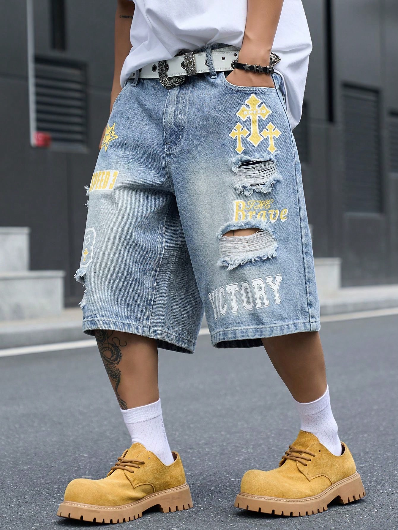 Pantalones cortos de mezclilla - Street Fashion Art reseña y precio