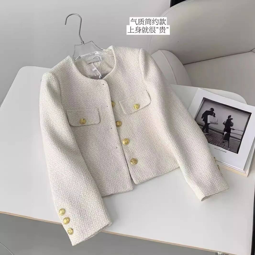 Chaqueta de Tweed a Cuadros co - Street Fashion Taiwan reseña y precio